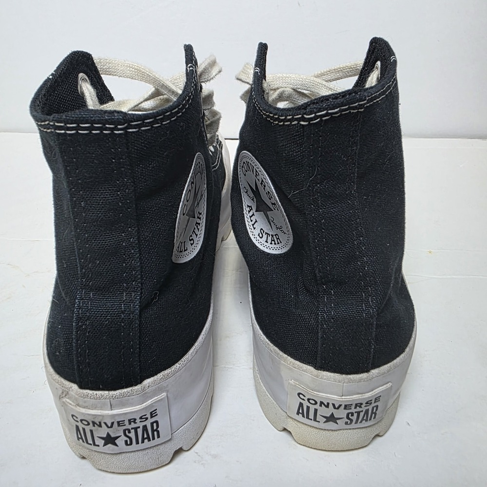 Converse Chuck Taylor All Star Lugged Hi Black Platform Sneakers Women's 8.5 - Picture 6 of 9